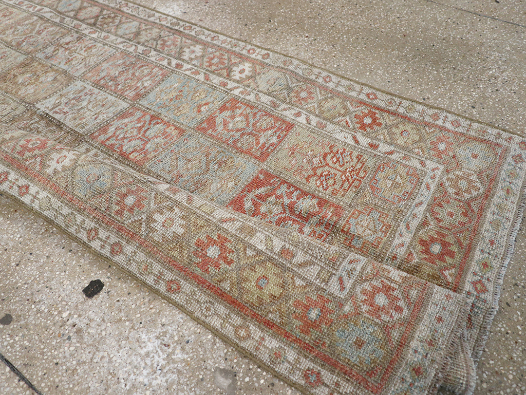 Antique Persian Kurd Bidjar Long Runner, No.31255 - Gsblank