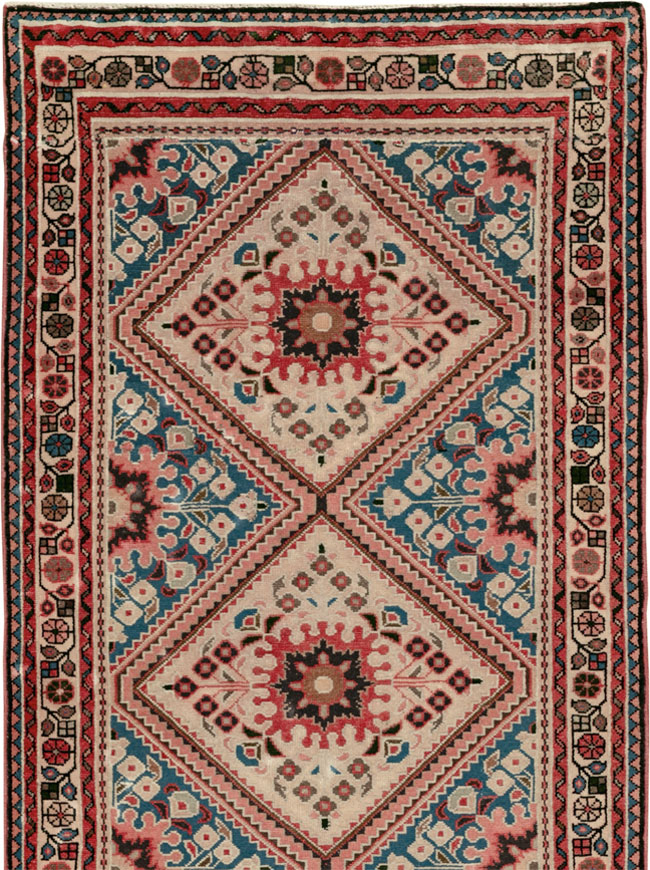 Vintage Persian Hamadan Long Runner, No.31256 - Gsblank