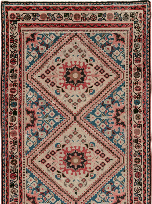 Vintage Persian Hamadan Long Runner, No.31256 - Gsblank