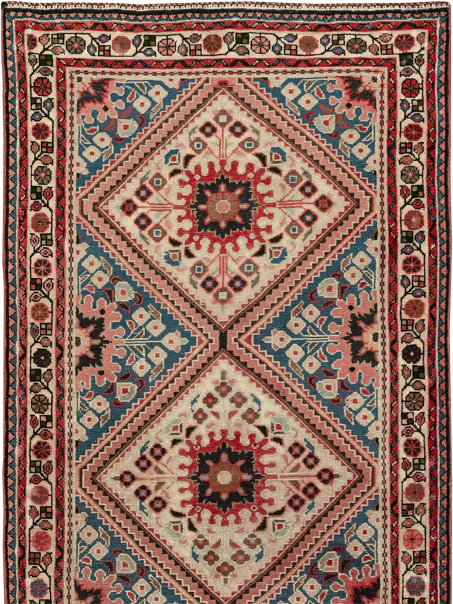 Vintage Persian Hamadan Long Runner, No.31256 - Gsblank