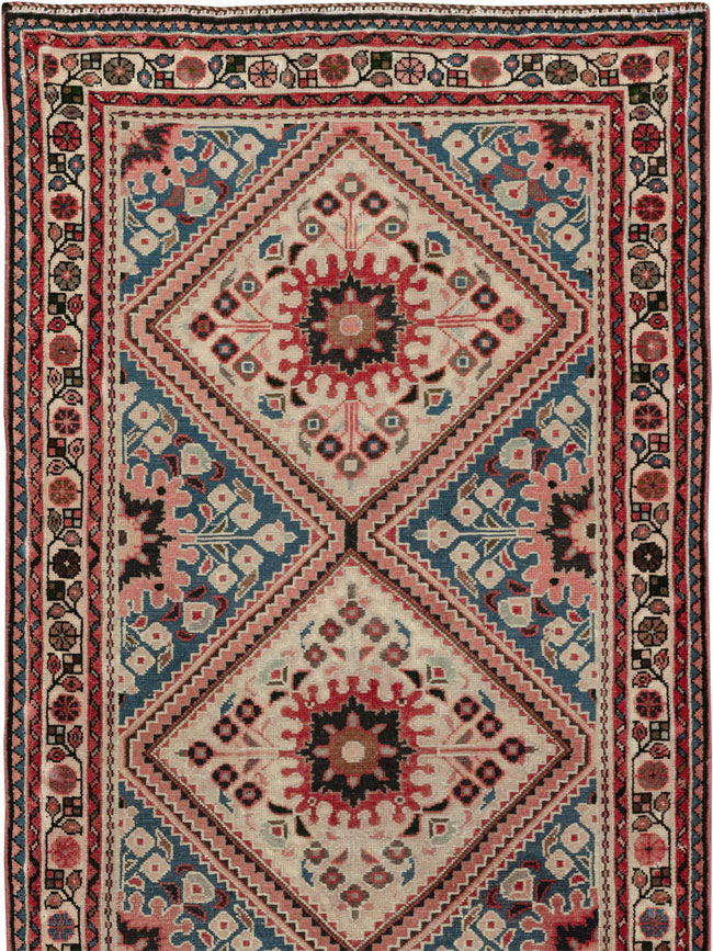 Vintage Persian Hamadan Long Runner, No.31256 - Gsblank