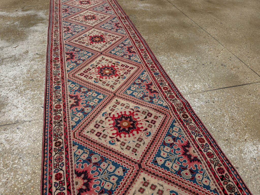Vintage Persian Hamadan Long Runner, No.31256 - Gsblank