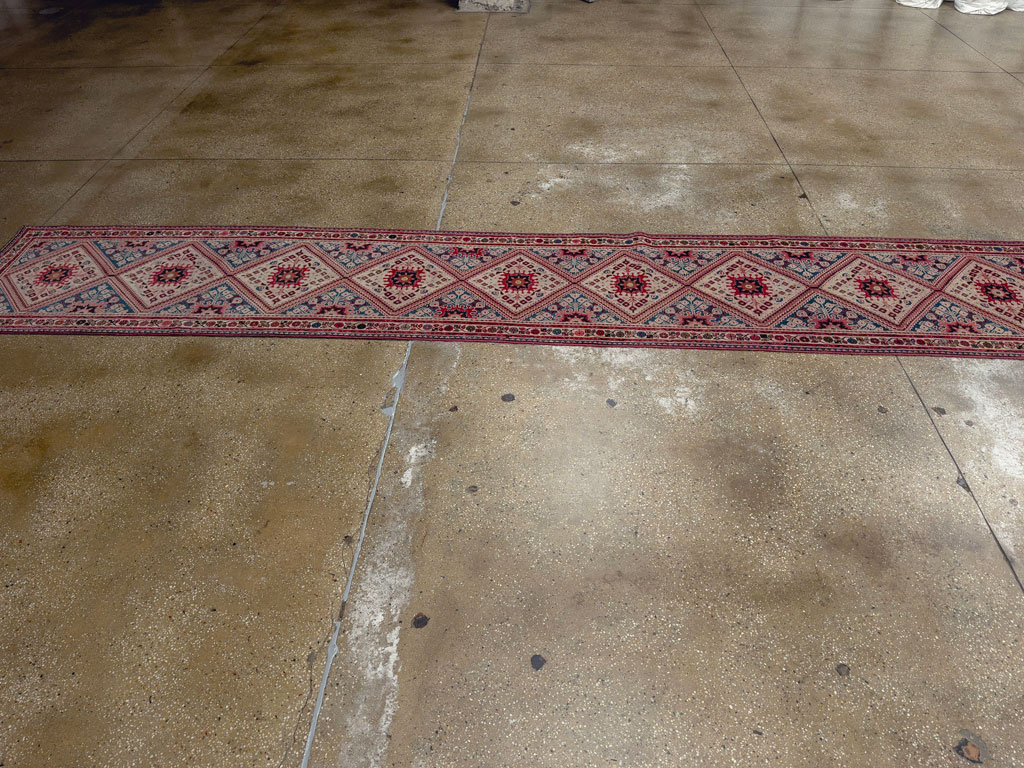 Vintage Persian Hamadan Long Runner, No.31256 - Gsblank