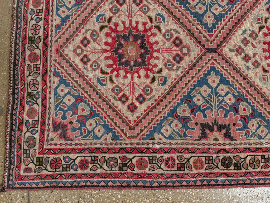 Vintage Persian Hamadan Long Runner, No.31256 - Gsblank
