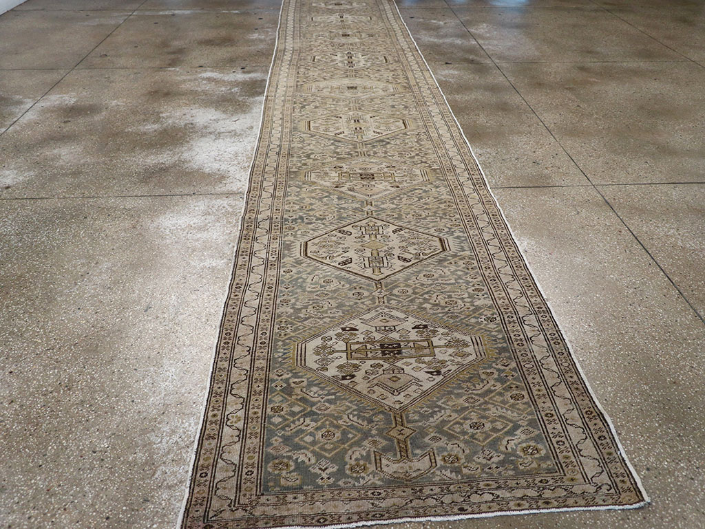 Vintage Persian Malayer Runner, No.31257 - Gsblank