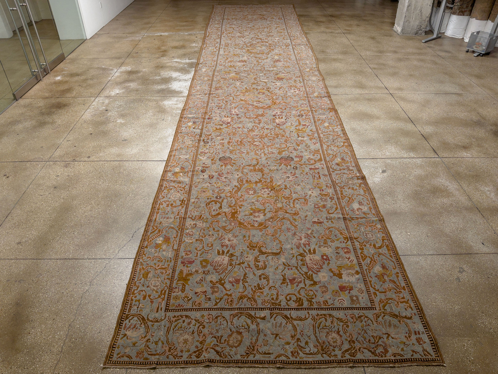 Antique Caucasian Karabagh Long and Narrow Carpet, No.31259 - Gsblank