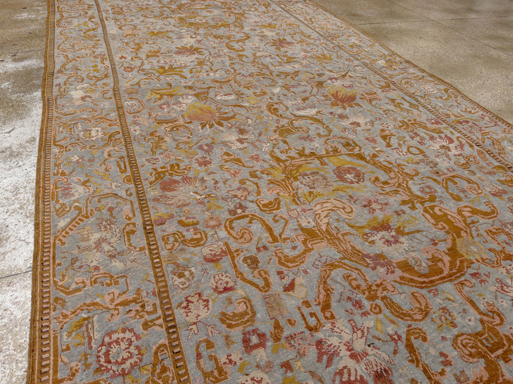 Antique Caucasian Karabagh Long and Narrow Carpet, No.31259 - Gsblank
