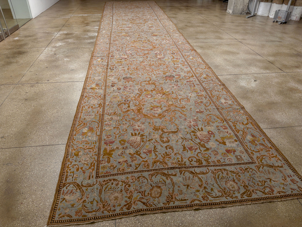 Antique Caucasian Karabagh Long and Narrow Carpet, No.31259 - Gsblank