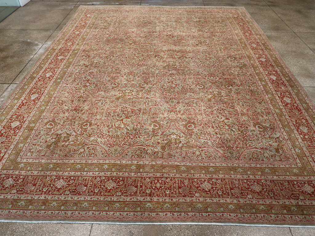 Antique Persian Tabriz Large Carpet, No.31263 - Gsblank