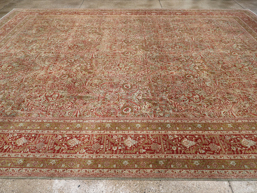 Antique Persian Tabriz Large Carpet, No.31263 - Gsblank