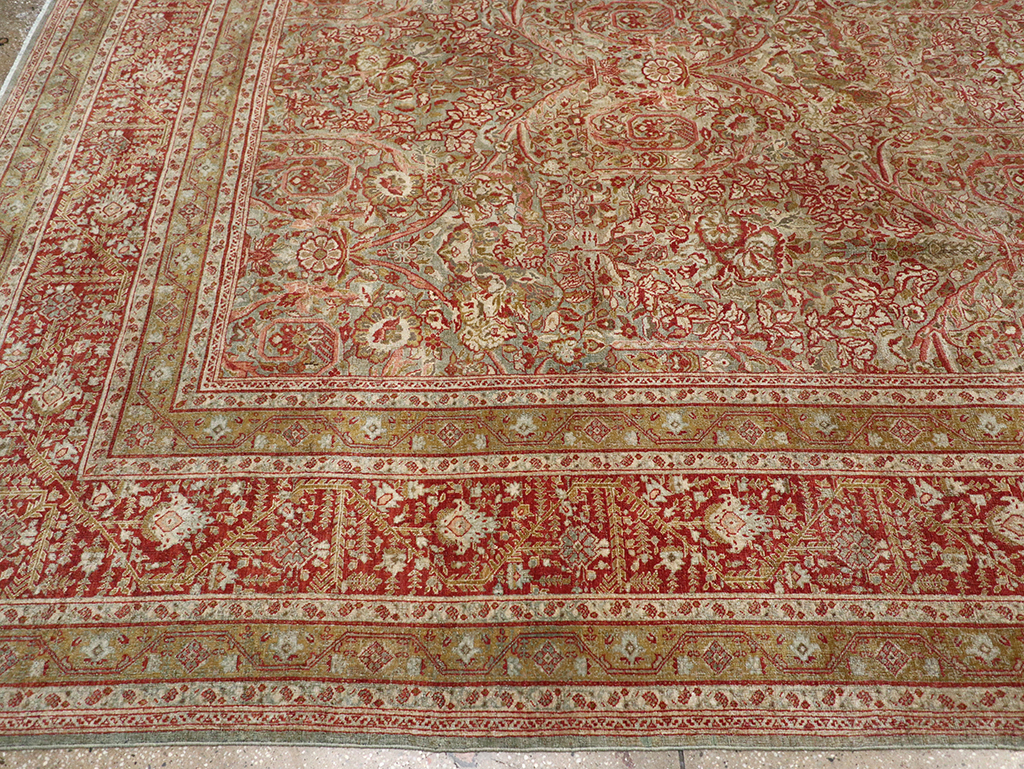 Antique Persian Tabriz Large Carpet, No.31263 - Gsblank
