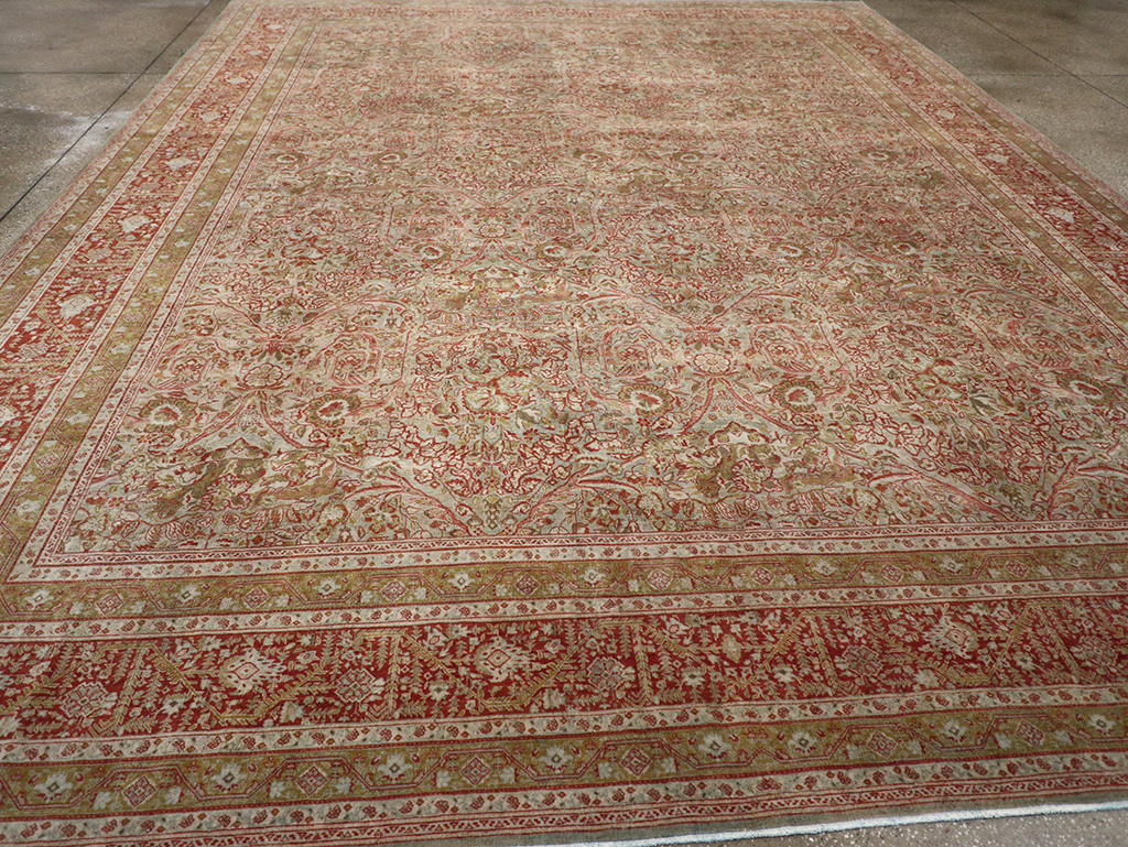 Antique Persian Tabriz Large Carpet, No.31263 - Gsblank
