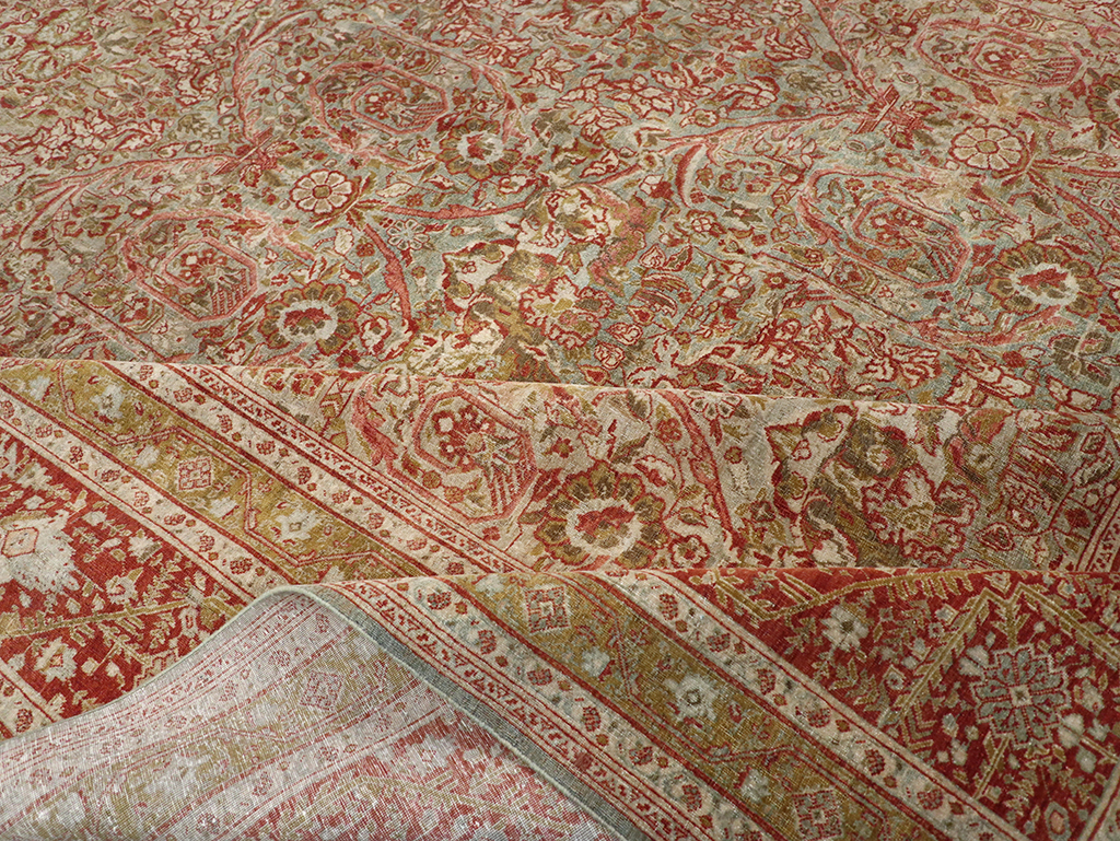 Antique Persian Tabriz Large Carpet, No.31263 - Gsblank