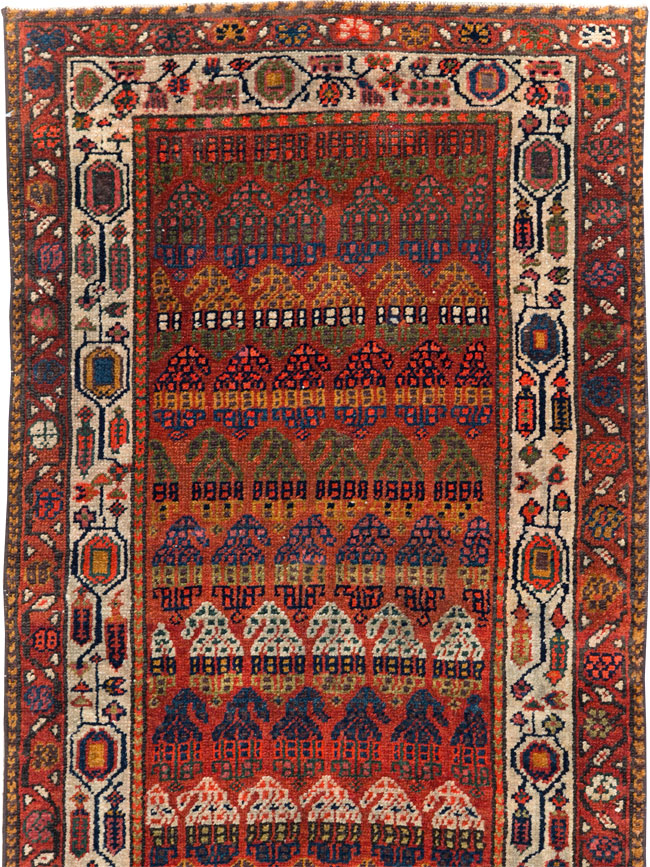 Antique Persian Malayer Long Runner, No.31265 - Gsblank