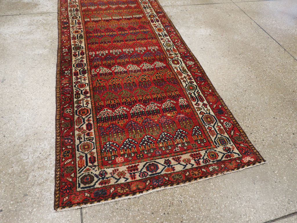 Antique Persian Malayer Long Runner, No.31265 - Gsblank