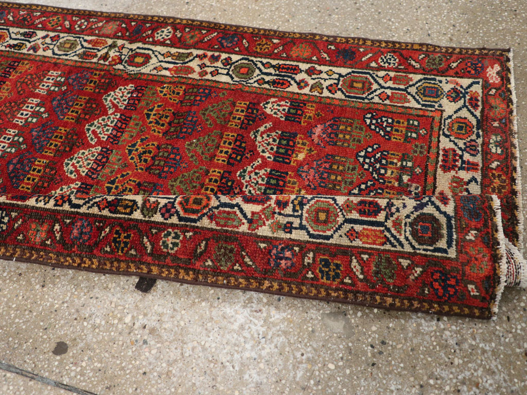 Antique Persian Malayer Long Runner, No.31265 - Gsblank