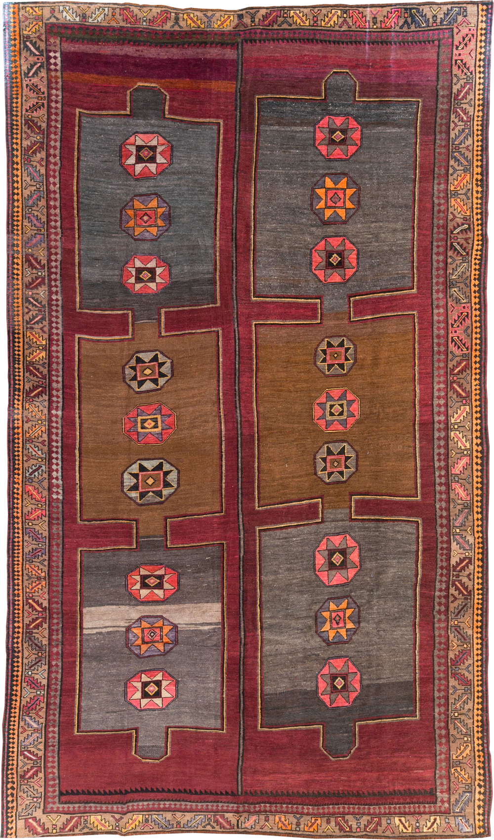 Vintage Turkish Anatolian Long Room Size Carpet, No.31268 - Gsblank