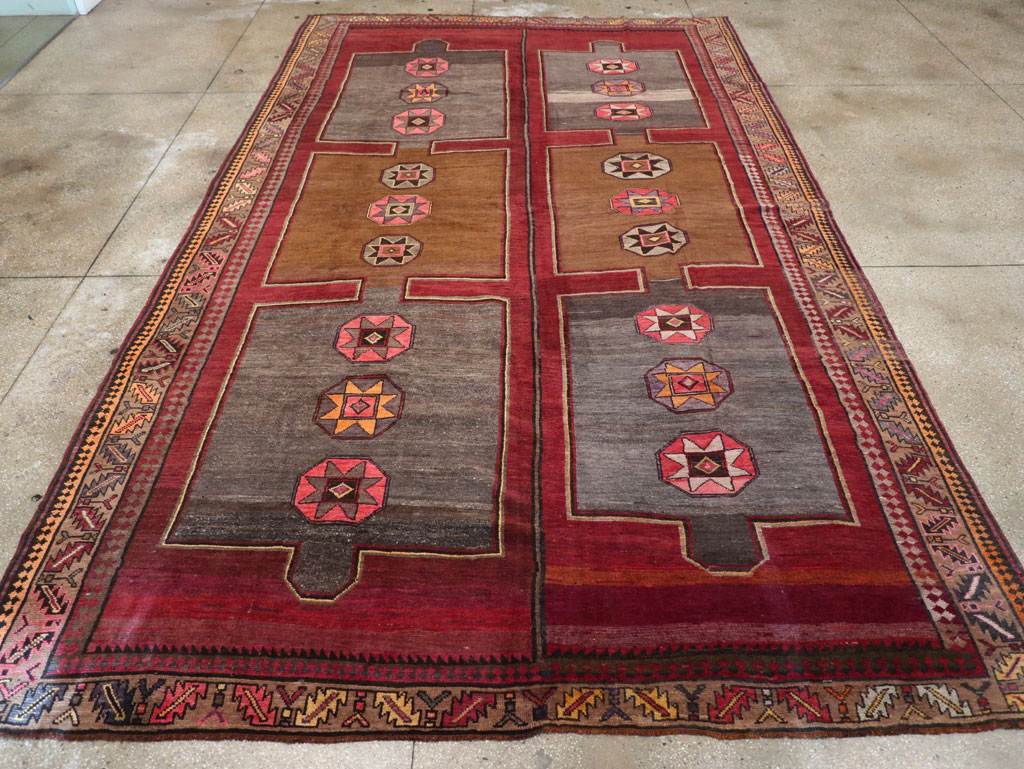 Vintage Turkish Anatolian Long Room Size Carpet, No.31268 - Gsblank