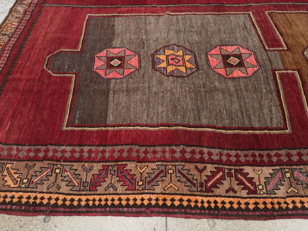Vintage Turkish Anatolian Long Room Size Carpet, No.31268 - Gsblank