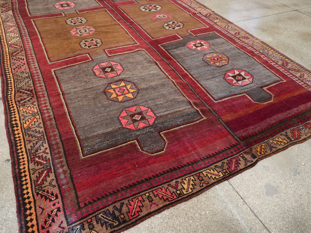 Vintage Turkish Anatolian Long Room Size Carpet, No.31268 - Gsblank