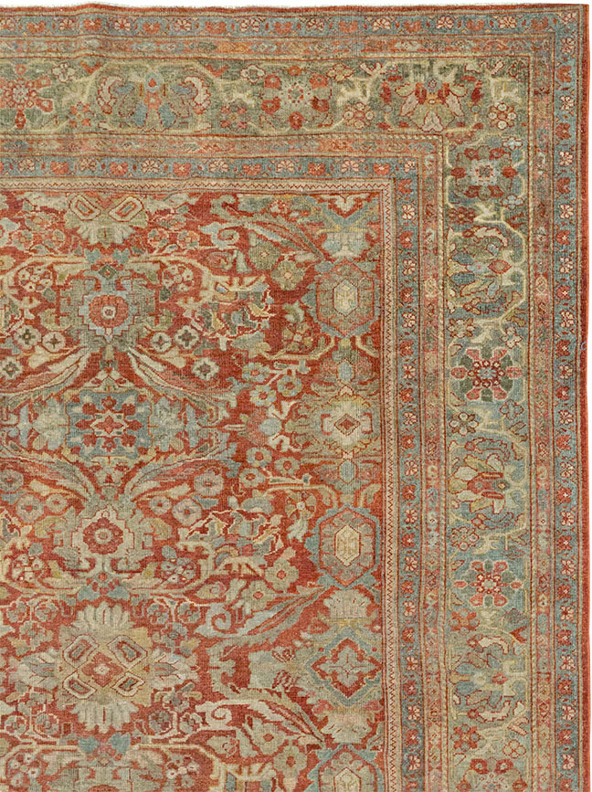 Antique Persian Mahal Room Size Carpet, No.31270 - Gsblank