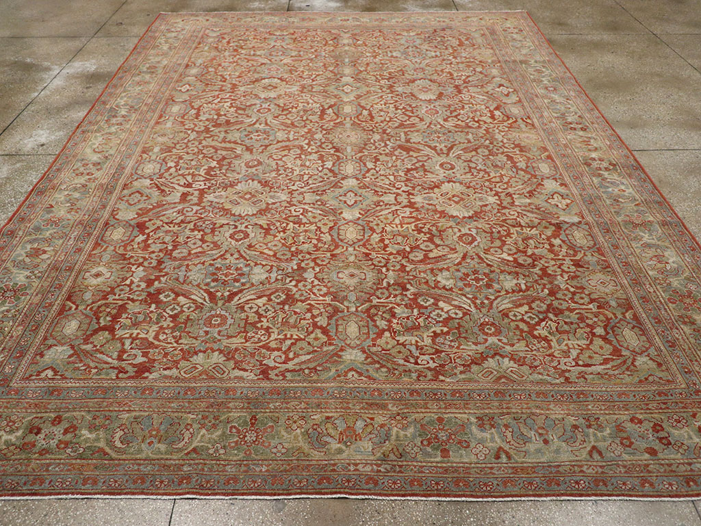 Antique Persian Mahal Room Size Carpet, No.31270 - Gsblank
