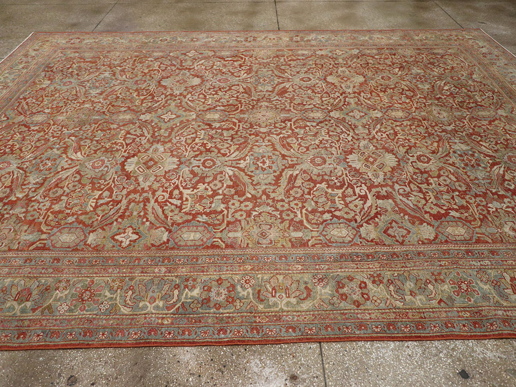 Antique Persian Mahal Room Size Carpet, No.31270 - Gsblank