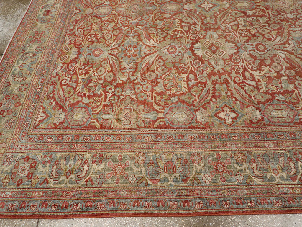 Antique Persian Mahal Room Size Carpet, No.31270 - Gsblank