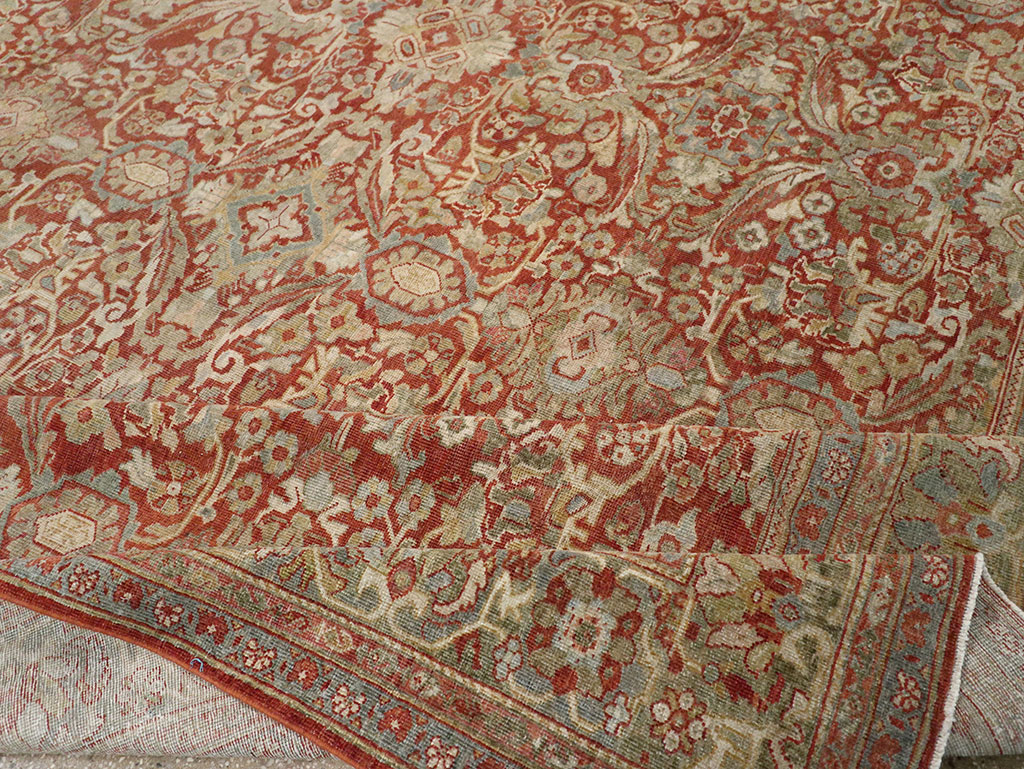 Antique Persian Mahal Room Size Carpet, No.31270 - Gsblank