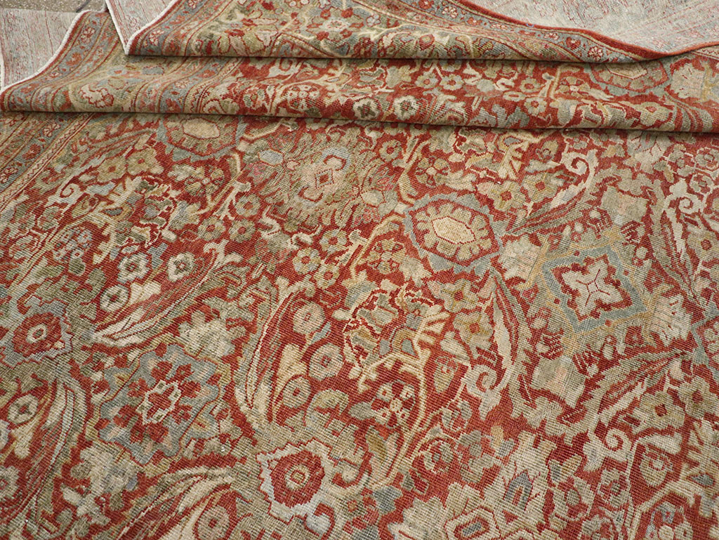 Antique Persian Mahal Room Size Carpet, No.31270 - Gsblank