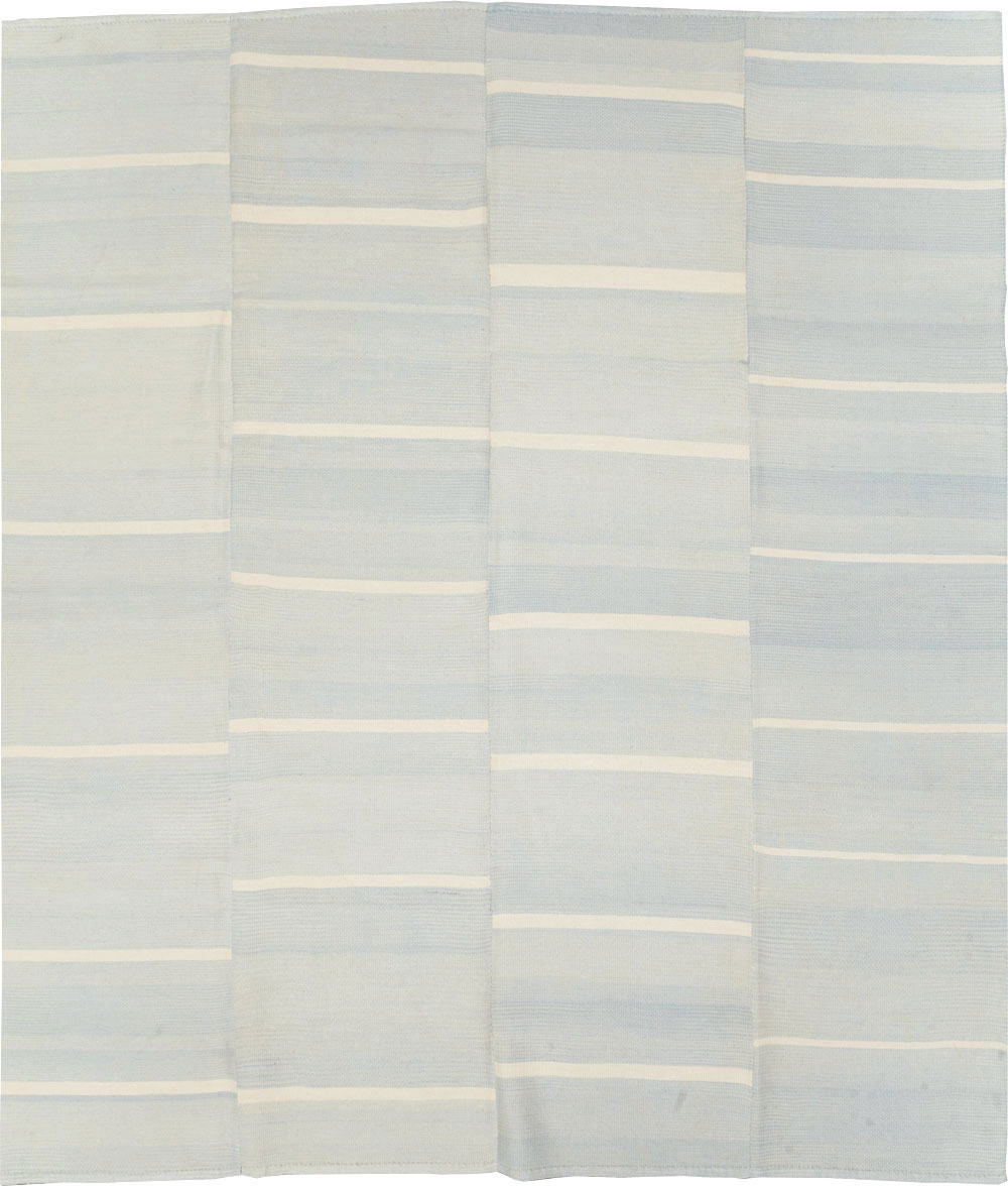 Contemporary Turkish Flatweave Kilim Room Size Carpet, No.31277 - Gsblank