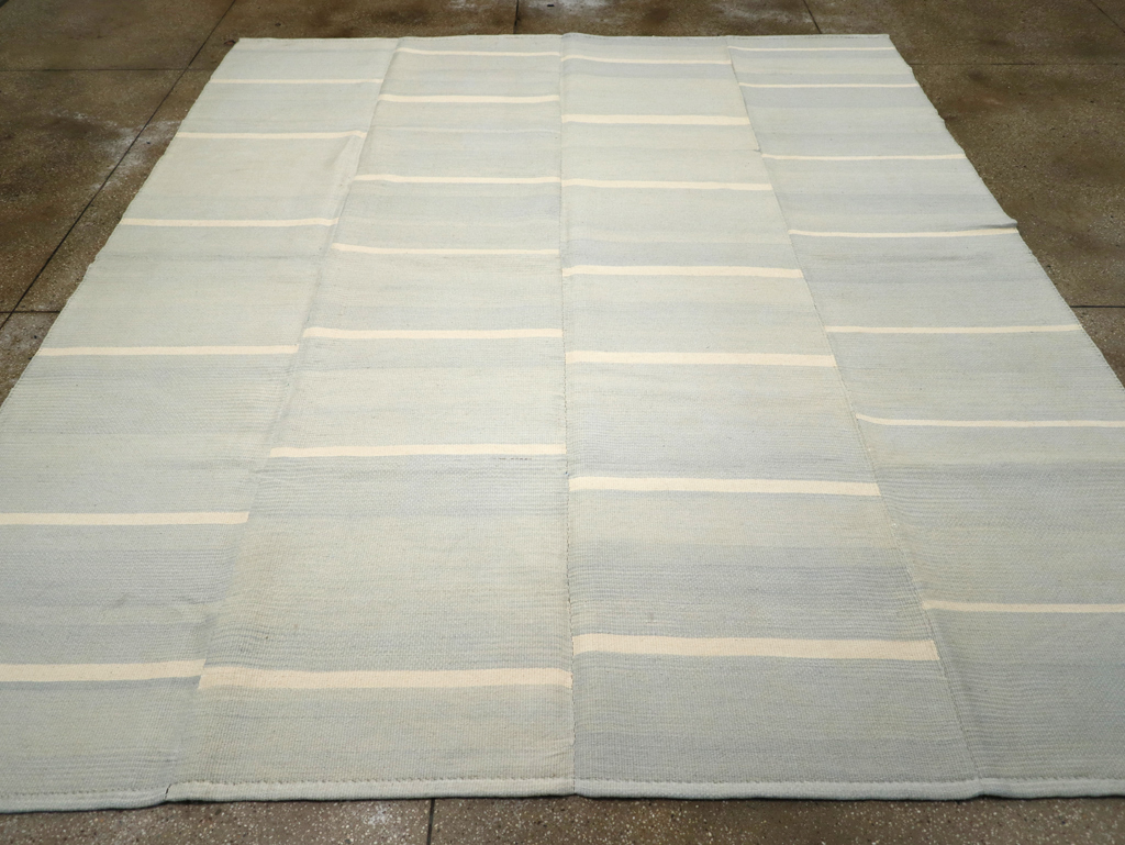 Contemporary Turkish Flatweave Kilim Room Size Carpet, No.31277 - Gsblank