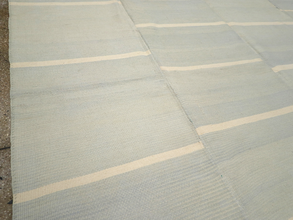 Contemporary Turkish Flatweave Kilim Room Size Carpet, No.31277 - Gsblank