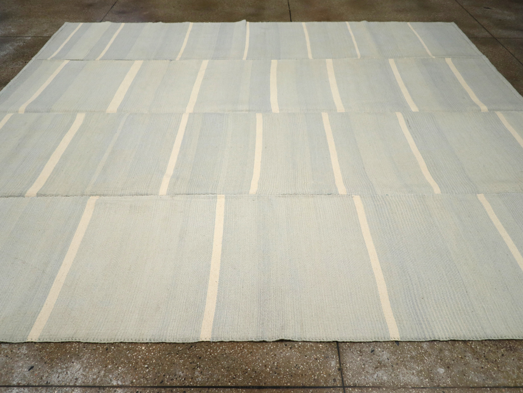 Contemporary Turkish Flatweave Kilim Room Size Carpet, No.31277 - Gsblank