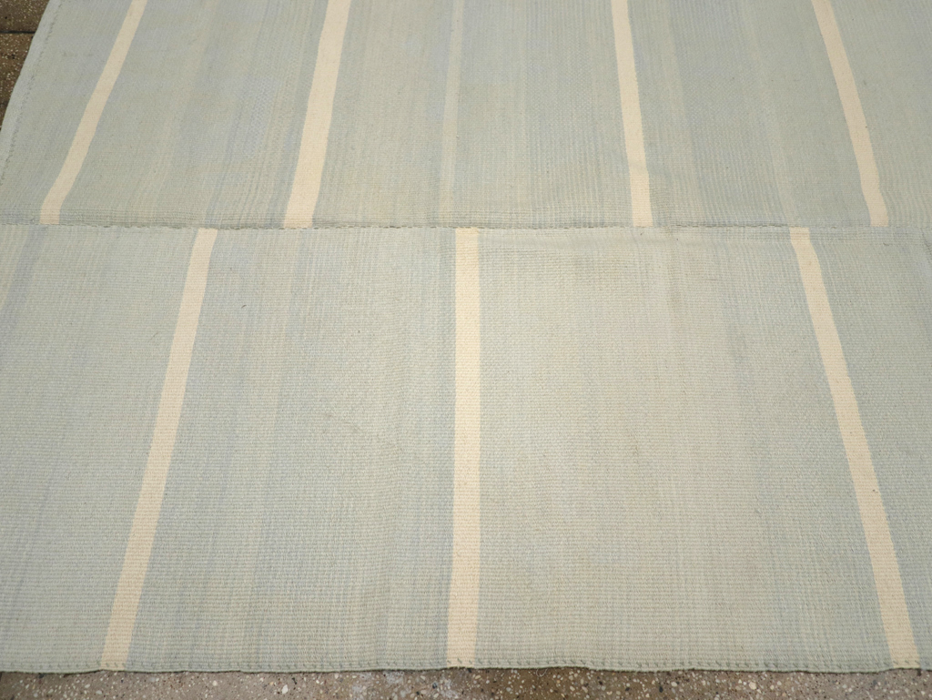 Contemporary Turkish Flatweave Kilim Room Size Carpet, No.31277 - Gsblank