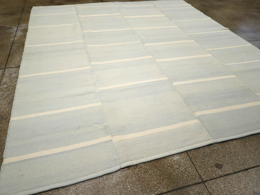 Contemporary Turkish Flatweave Kilim Room Size Carpet, No.31277 - Gsblank