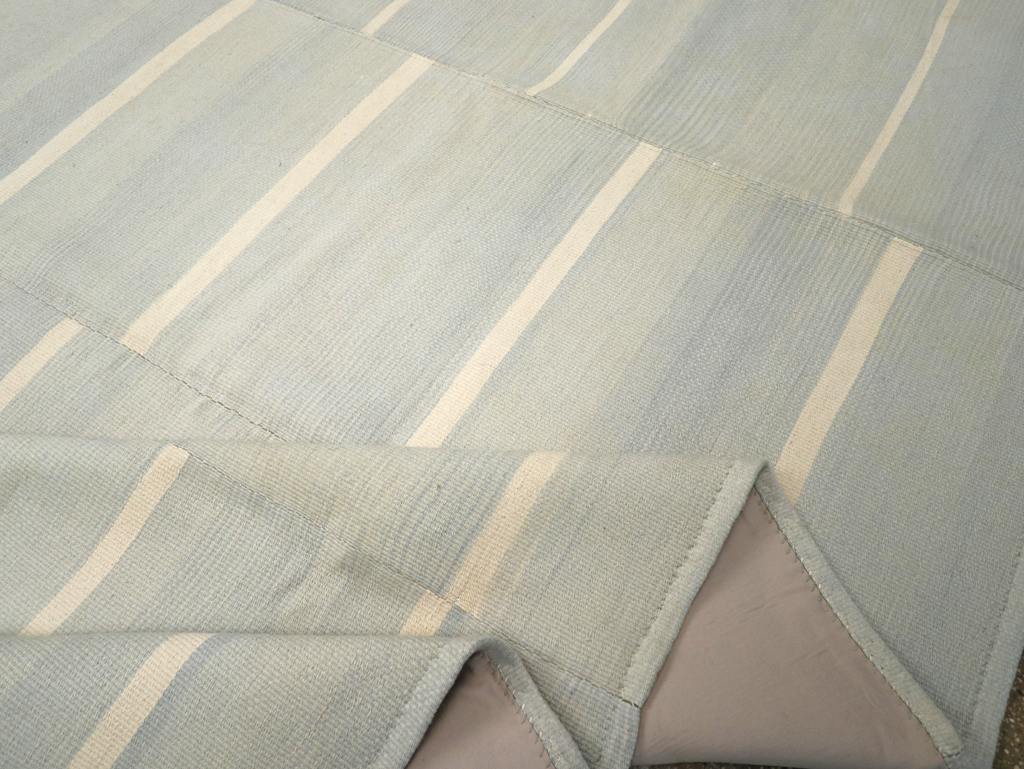 Contemporary Turkish Flatweave Kilim Room Size Carpet, No.31277 - Gsblank