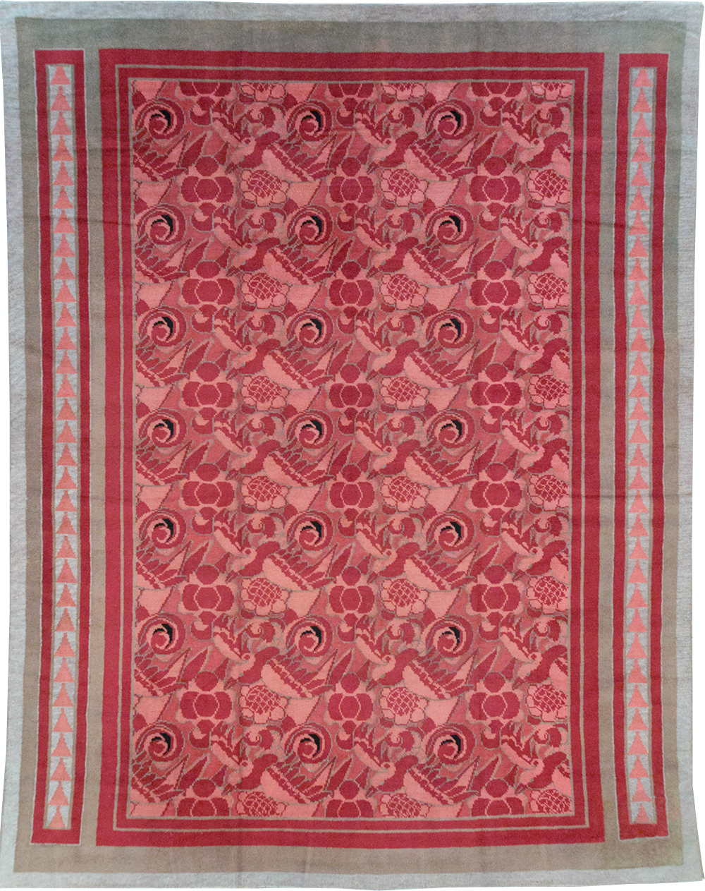 Vintage Belgian Art Deco Room Size Carpet, No.31278 - Gsblank