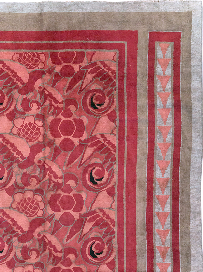 Vintage Belgian Art Deco Room Size Carpet, No.31278 - Gsblank