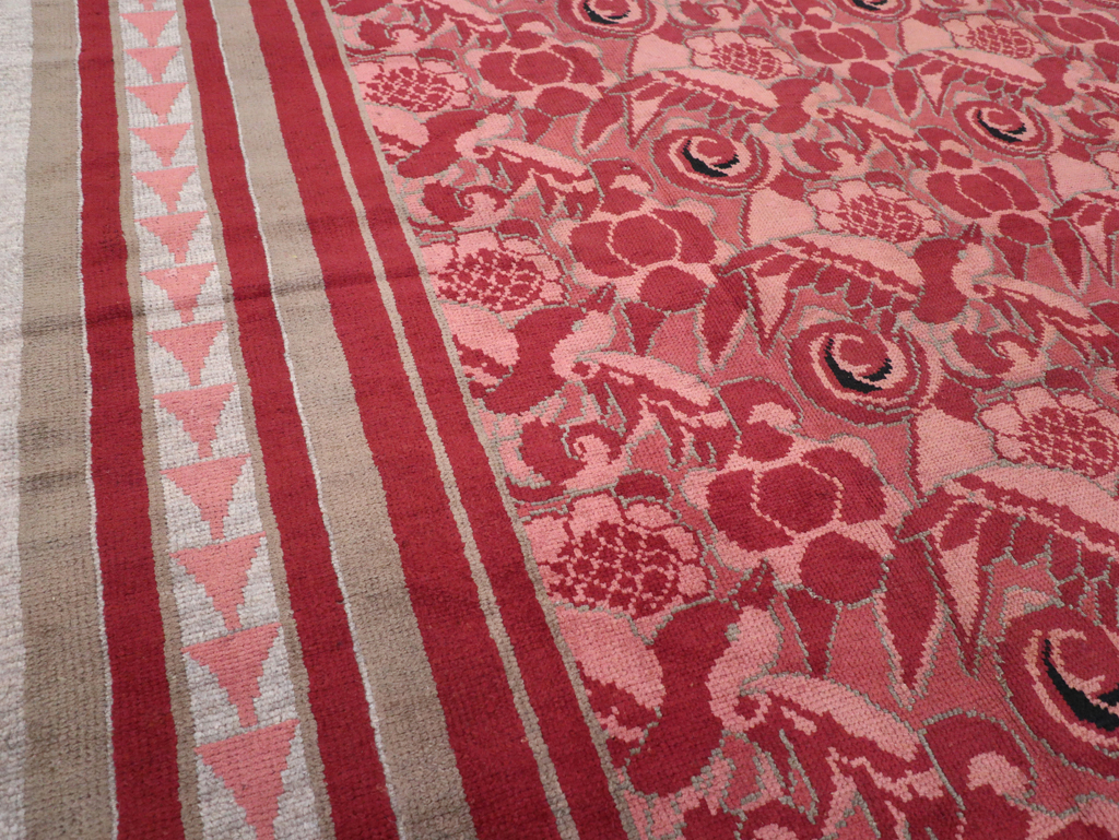 Vintage Belgian Art Deco Room Size Carpet, No.31278 - Gsblank