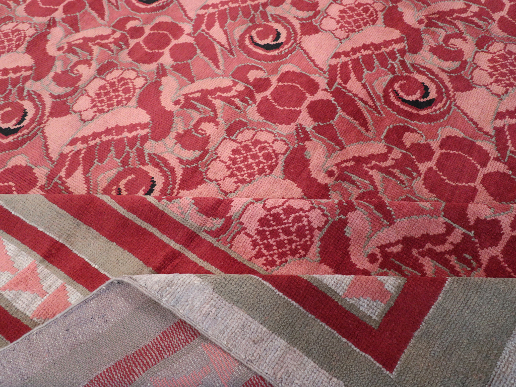 Vintage Belgian Art Deco Room Size Carpet, No.31278 - Gsblank