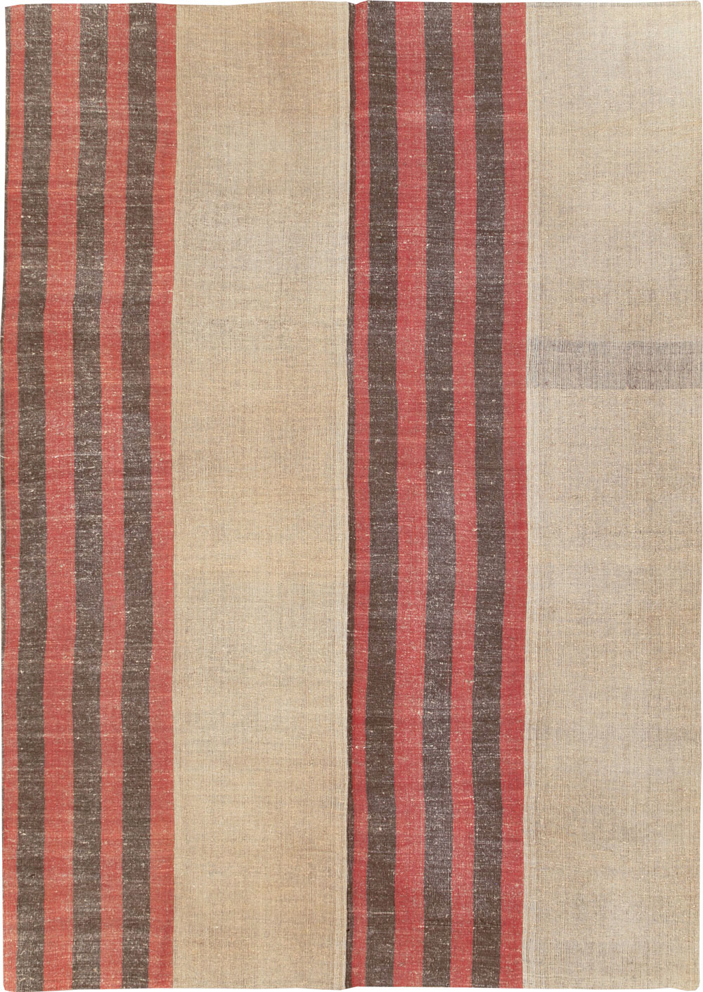 Vintage Turkish Flatweave Kilim Room Size Carpet, No.31284 - Gsblank