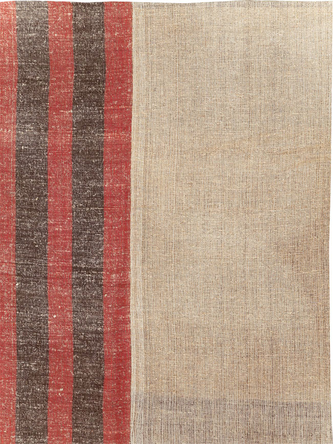 Vintage Turkish Flatweave Kilim Room Size Carpet, No.31284 - Gsblank