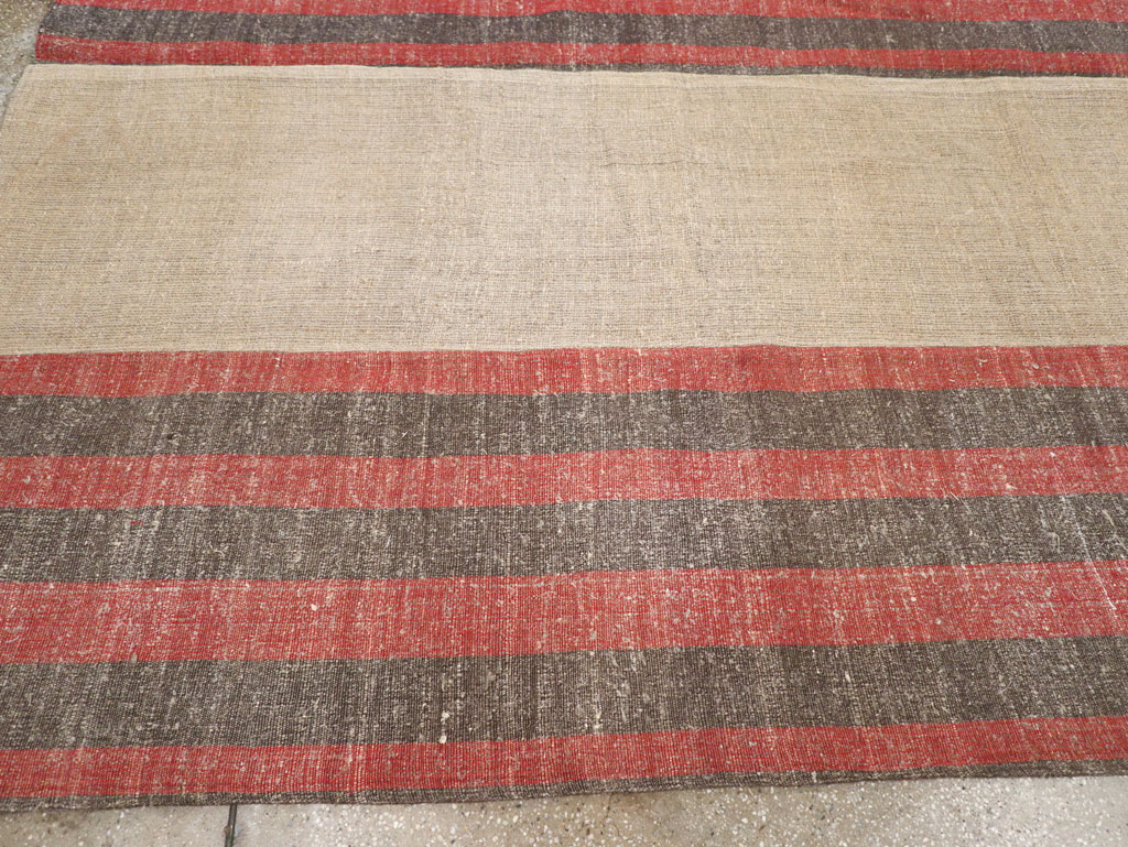 Vintage Turkish Flatweave Kilim Room Size Carpet, No.31284 - Gsblank