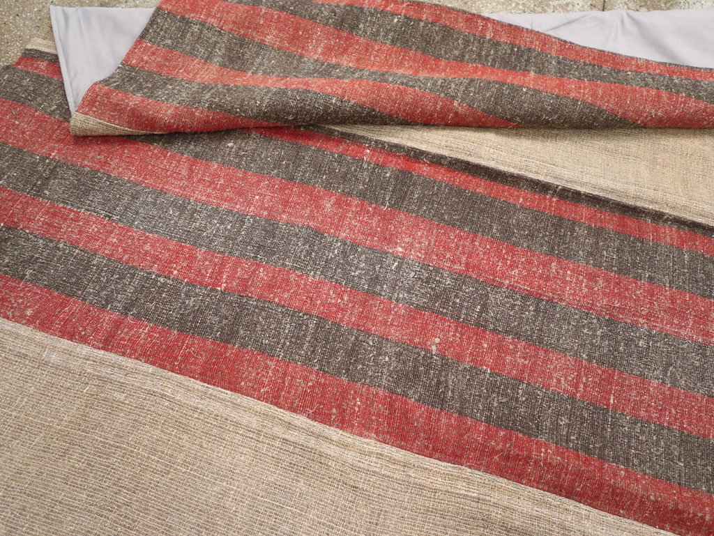 Vintage Turkish Flatweave Kilim Room Size Carpet, No.31284 - Gsblank