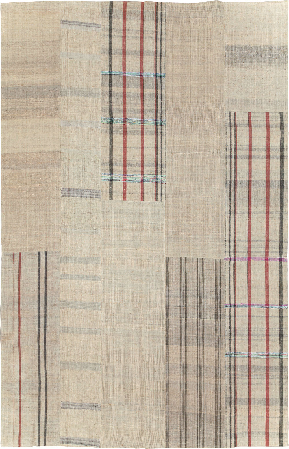 Vintage Turkish Flatweave Kilim Room Size Carpet, No.31285 - Gsblank