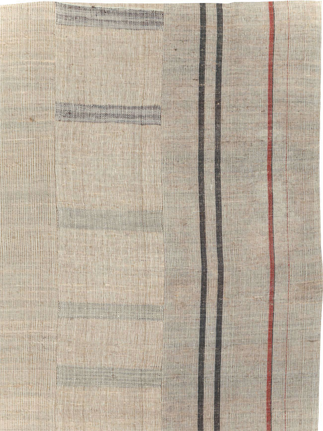 Vintage Turkish Flatweave Kilim Room Size Carpet, No.31285 - Gsblank