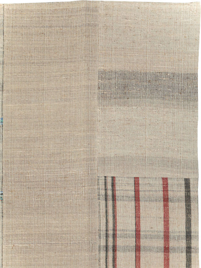 Vintage Turkish Flatweave Kilim Room Size Carpet, No.31285 - Gsblank
