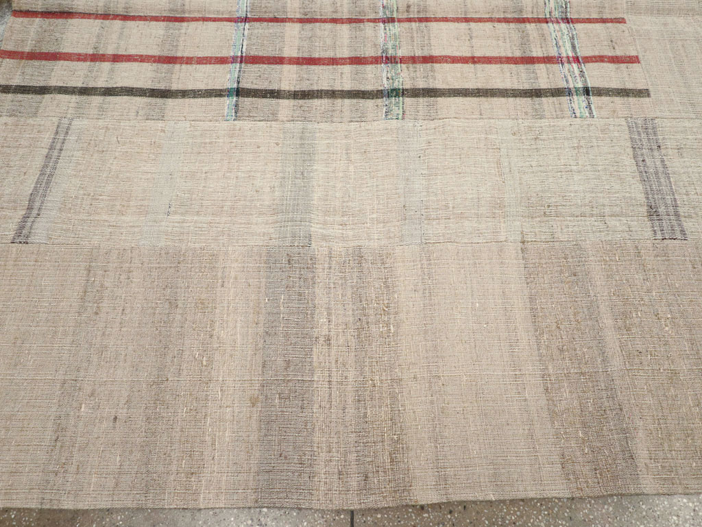 Vintage Turkish Flatweave Kilim Room Size Carpet, No.31285 - Gsblank
