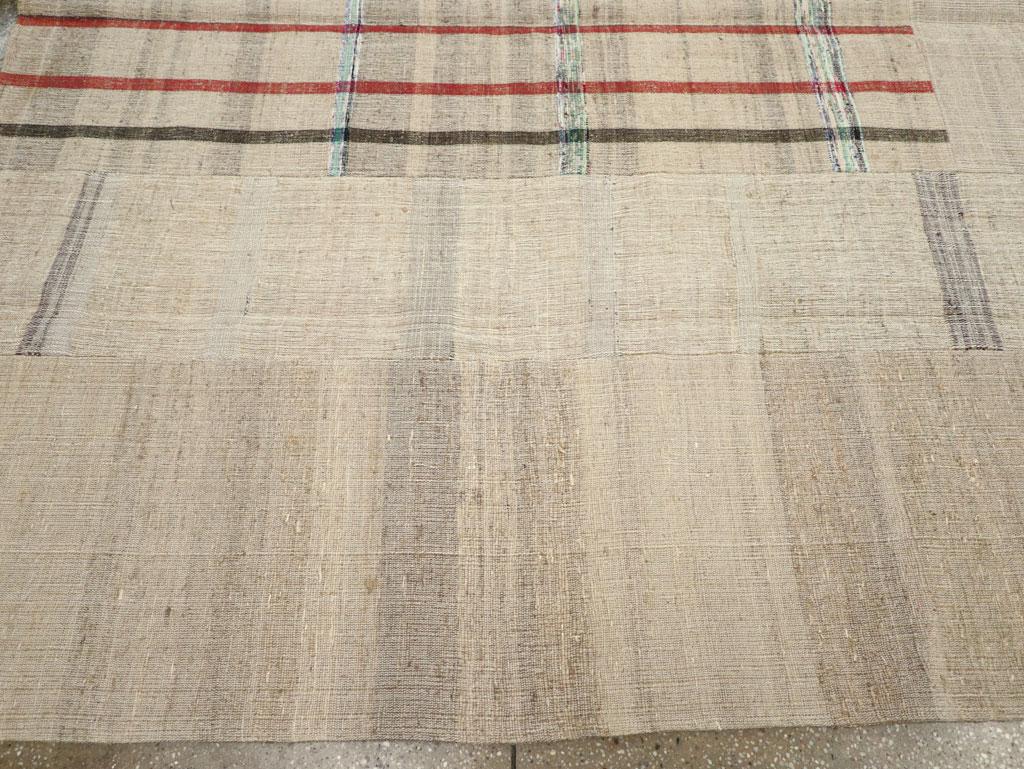 Vintage Turkish Flatweave Kilim Room Size Carpet, No.31285 - Gsblank